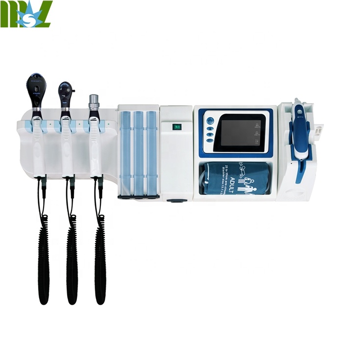 Factory Price Integrated Wall System Ophthlmoscope, Otoscope ENT Inspector, Thermometer and Sphygmomanmometer set for sale