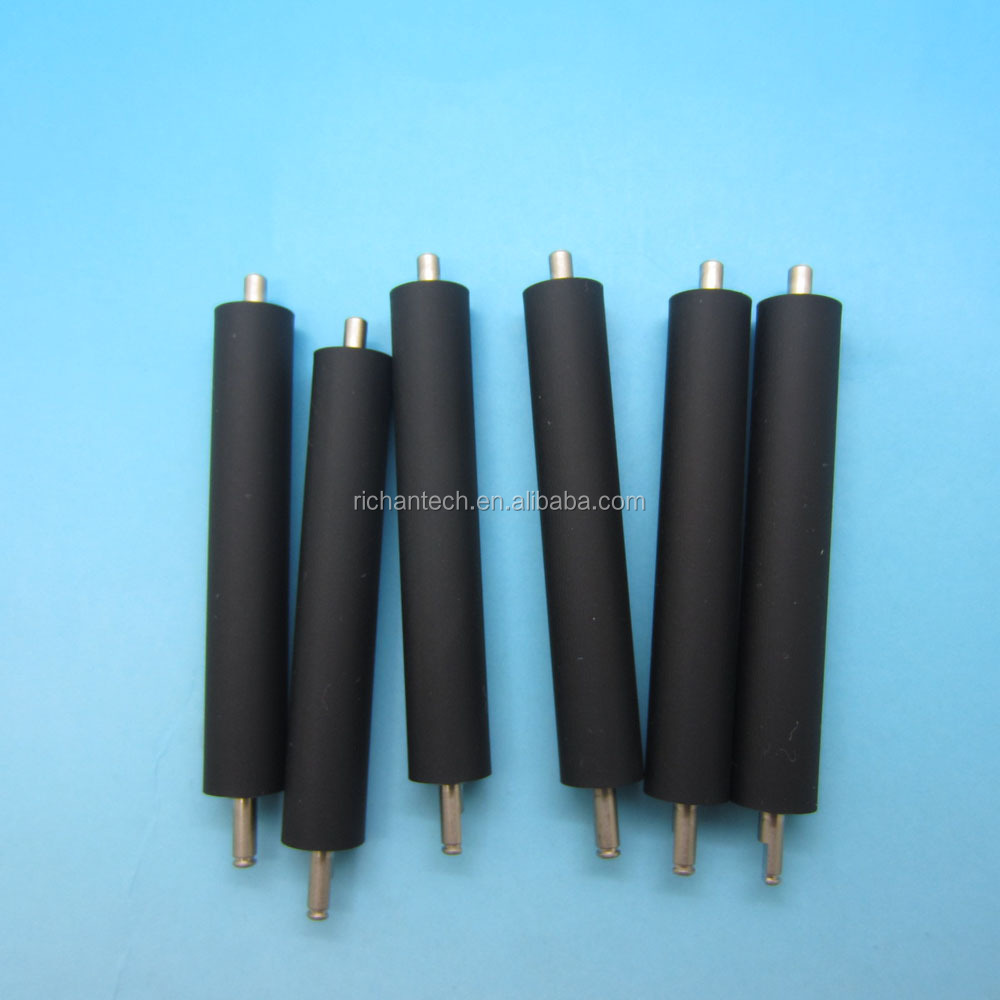 Customized OEM POS machine High Precision SUS 303 shaft Coating Silicone Rubber Roller