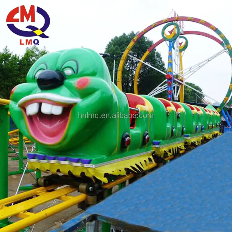 Amusing kids outdoor amusement equipment roller coaster for sale