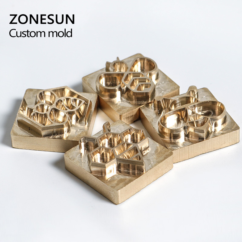 ZONESUN настраиваемая Лига Сделай Сам логотип подарок Горячая пчела латунь Персонализированные формы Отопление на деревянной коже