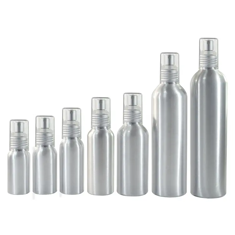 Cosmetic Packaging 30ml 50ml 60ml 100ml 120ml 150ml 250ml 300ml Empty Refillable Aluminum Fine Mist Spray Bottle