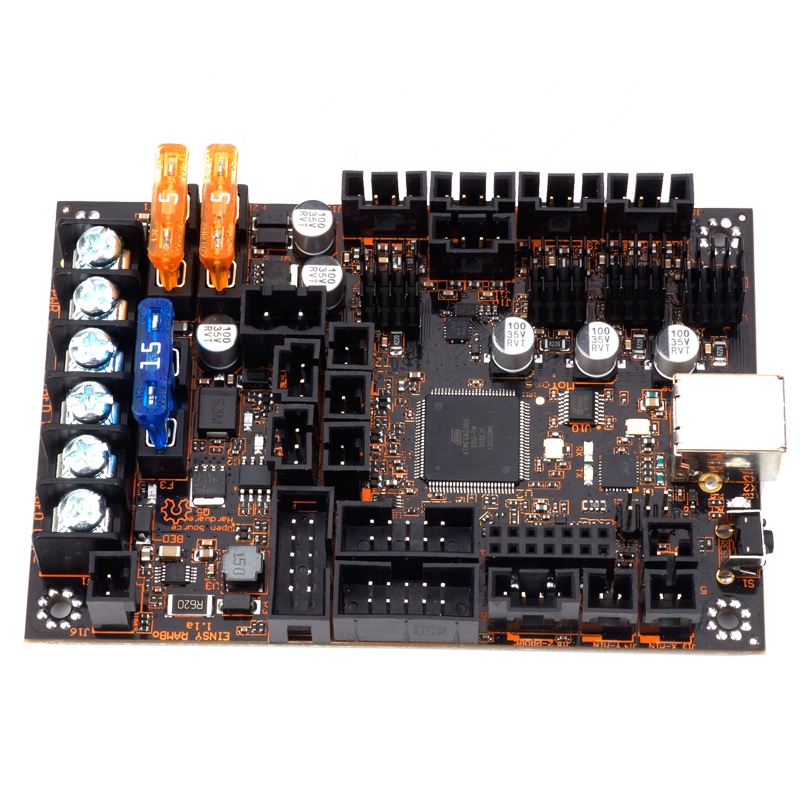 Einsy Рэмбо 1.1a плата для Prusa i3 MK3 доска с 4 TMC2130 Степпер драйверы SPI управления 4 Mosfet коммутируемых выходов