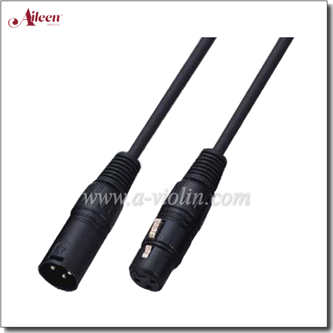 Male-Female 6 мм кос XLR ПВХ микрофонный кабель черный кабель микрофона (AL-M028Y)