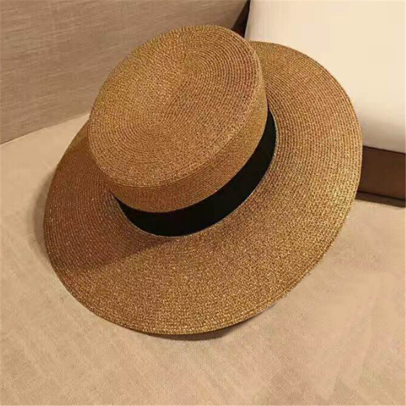 Wholesale Straw Panama Fedora Women Beach Hat