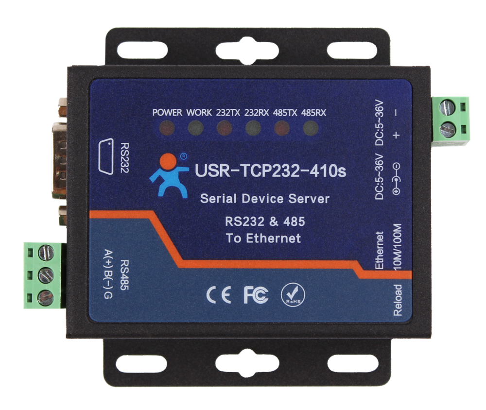 USR-TCP232-410s сторожевой поддерживает Modbus серийный RS232 RS485 к ethernet конвертер