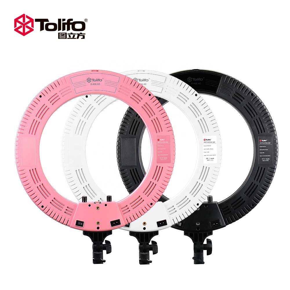 Guangdong Tolifo фабрика поставляла Высокое качество 18 Дюймов 48w Dimerable 3200K до 5600K Led Кольцевой свет