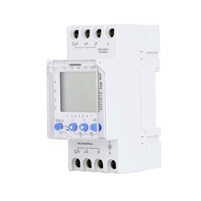 AHC812 AHC822 2 канала AHC810 AHC811 1 канал 16A Многофункциональный недельный программируемый din-рейку ЖК-дисплей цифровой таймер