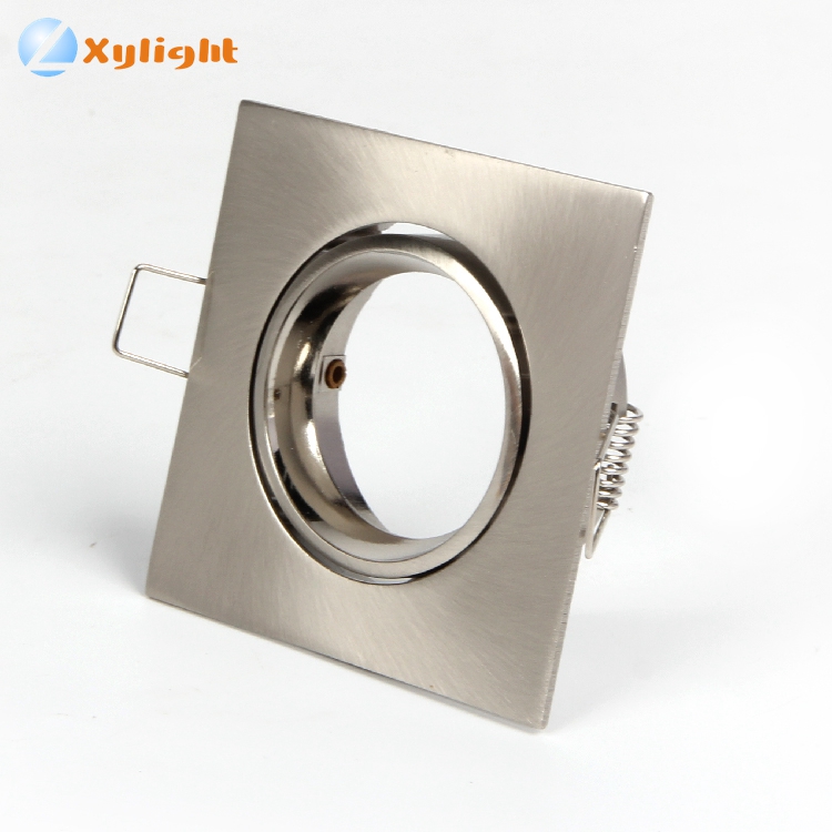 Aluminium recessed smd cob square down lamp fixture MR16 GU10 led ceiling down light fitting housing