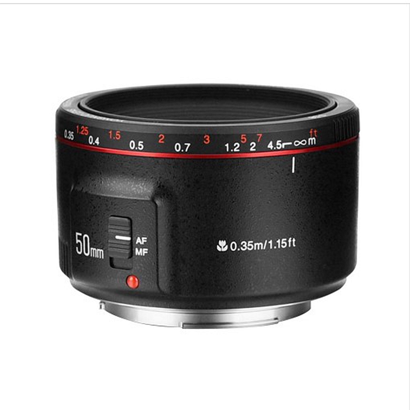 Светодиодная лампа для видеосъемки Yongnuo YN50mm F1.8 II Af/Mf с фиксированным фокусным расстоянием большой апертурой автофокус камеры объектив с фиксированным фокусным расстоянием для Canon EF крепление