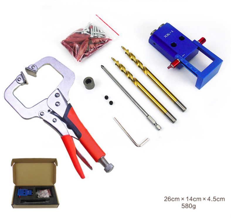 LISCA 03 ручные инструменты DIY отверстия Карманный отверстие джиг набор с тисками Захваты