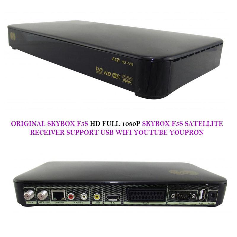 оригинальный скайбокс f5s 1080p полный hd приемник спутникового телевидения dvb-s2 поддерёка pvr usb-адаптер