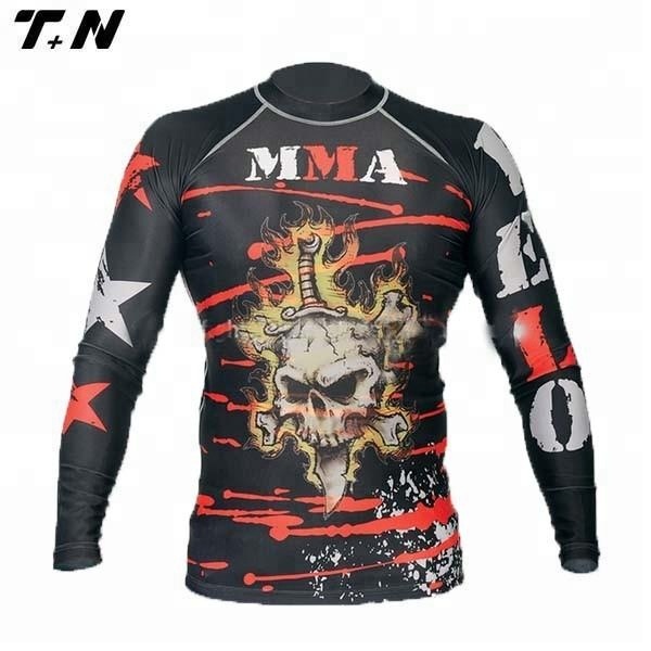 Индивидуальный дизайн mma, топ, гвардия bjj rashguard с вашим логотипом
