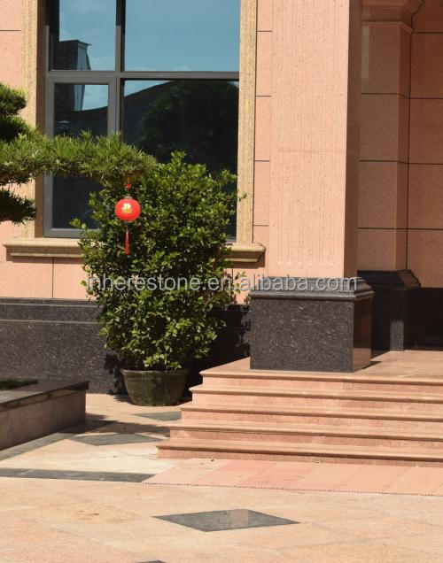 High Quality Tan Brown Stairs Staircase Design Classic Granite Stairs