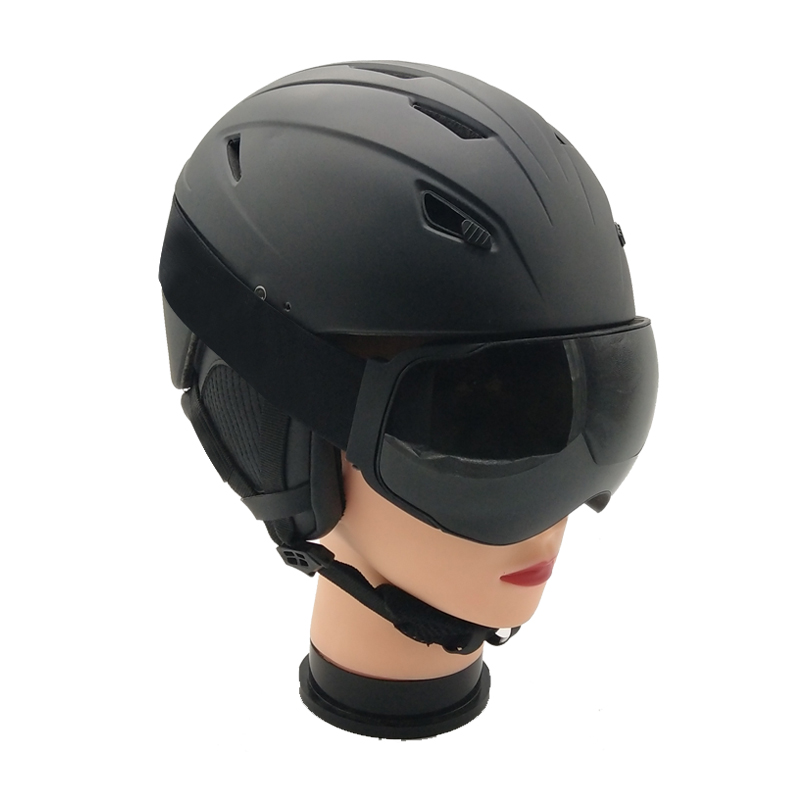 best fitting ce certificated OEM logo ski snow helmet and goggles