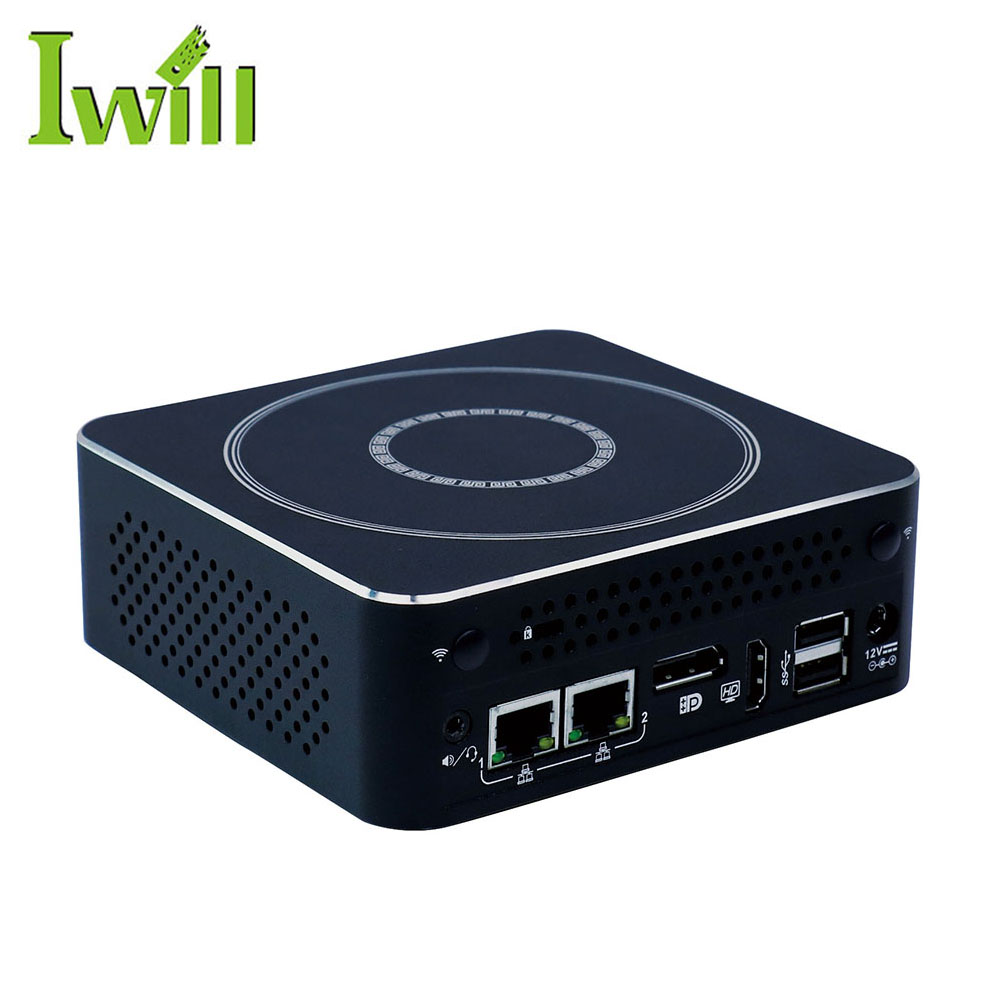 Iwill Mini barebone PC i7 7500U N6F 2 Lan, 4 USB3.0 2 USB2.0, поддержка двойного дисплея
