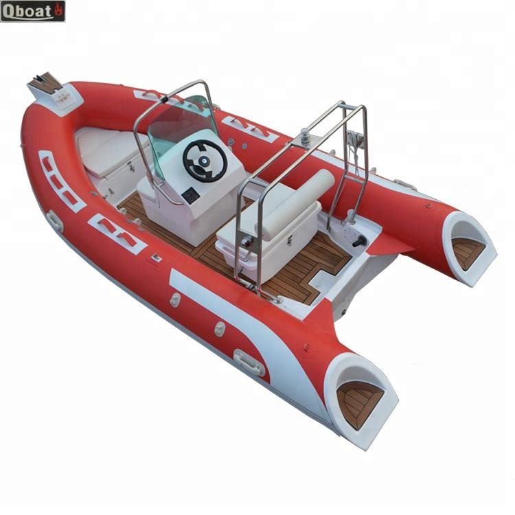 Qboat Стекловолоконный Корпус Надувная рыболовная гоночная лодка