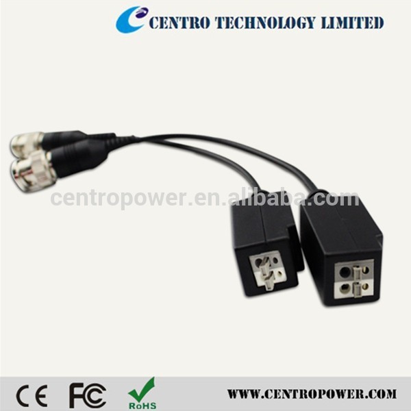 Новые продукты 2015 видеонаблюдения Balun с UTP CAT5 / 5E / 6 одноканальный коаксиальный видео разъем