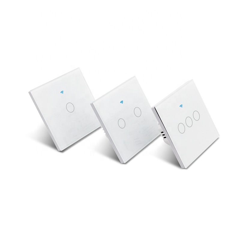 Низкая цена Wi Fi сенсорный выключатель Умный дом работает с Alexa Google дома