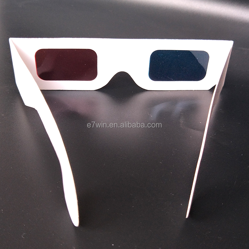 Новые бумаги красный синий 3D видео очки для размеров Anaglyph Movie игры DVD Video ТВ красный синий 3D очки
