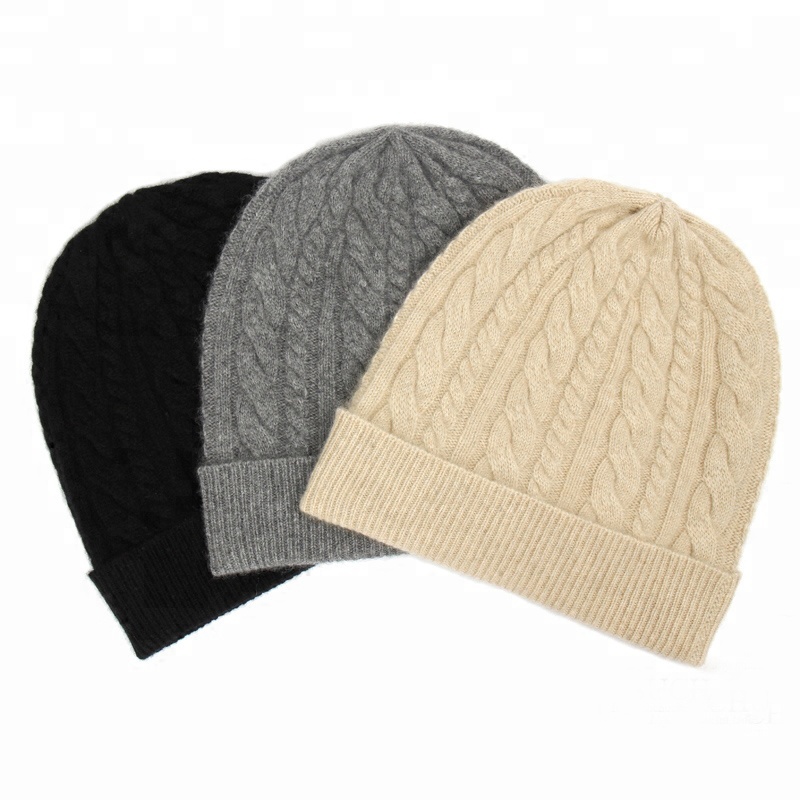 Черные привлекательные модные вязаные шапки bennie