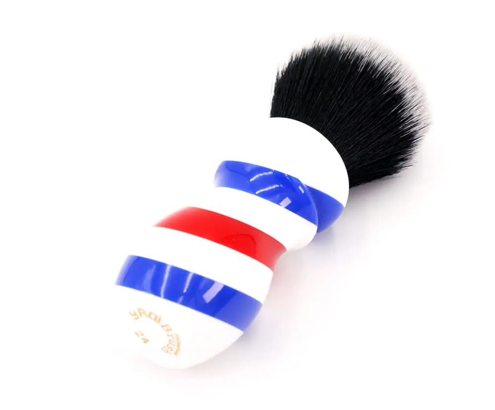 China Yaqi New Barber Pole Style 24mm Tuxedo Knot cheap Shaving Brushes