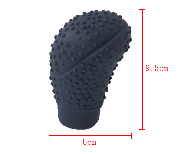 Non-slip and comfortable elliptic automatic silicone rubber shift knob cover