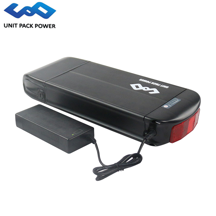 36V 500W 36v 15.6ah customized Rechargeable e-bike rear rack type lithium battery