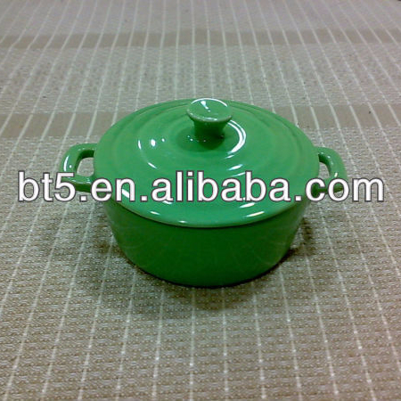 BT509-209 Керамическая Красочные Круглый Мини-запеканка горшок