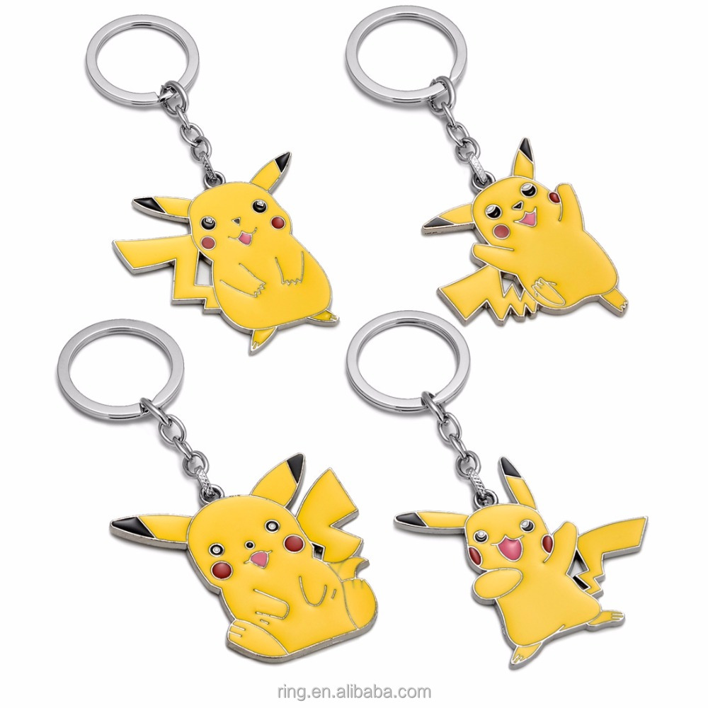 Покемон ювелирных изделий с забавным рисунком Пикачу Pokemon брелок Raichu Shaymin Иви Fennekin Энтей брелок Pocket Monster Аниме Покемон ювелирные изделия