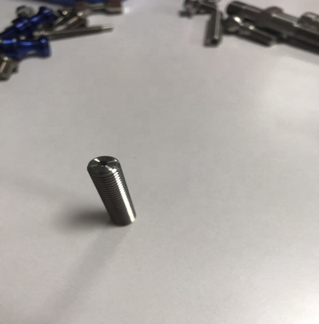 Titanium gr5 стержень с резьбой и орехи полный поток шпильки обоих концах