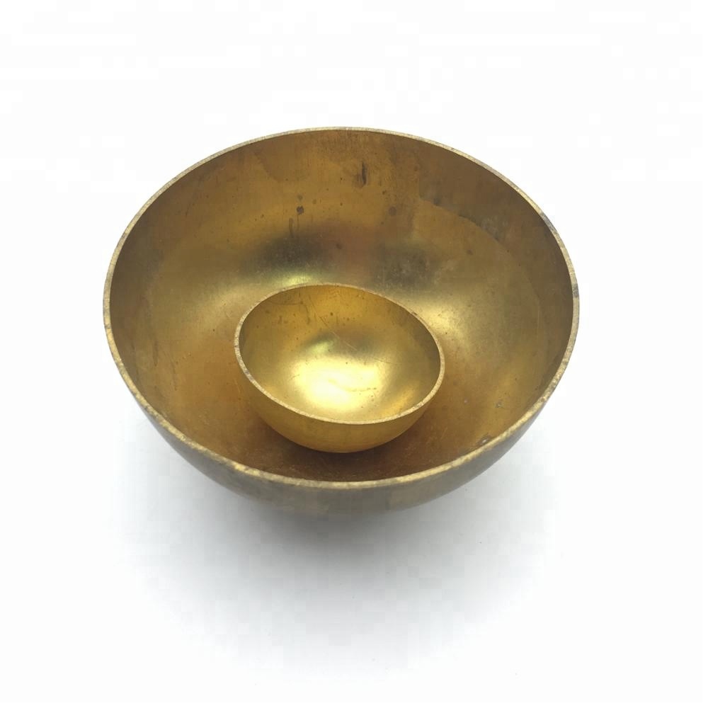 Customized half round brass hemisphere various sizes metal half sphere brass