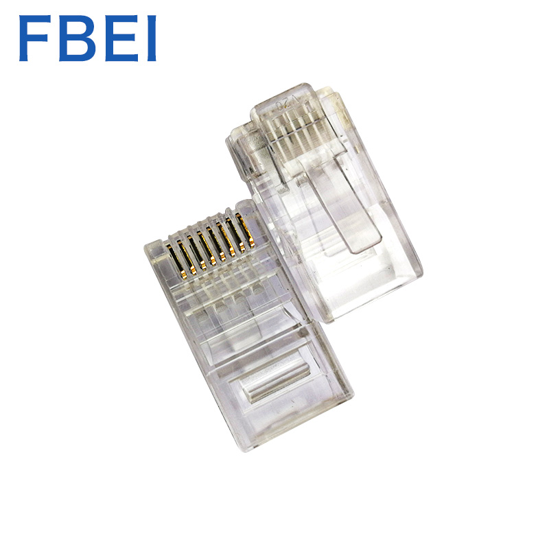 Сетевой разъем с медным штекером RJ45, неэкранированный разъем Cat6