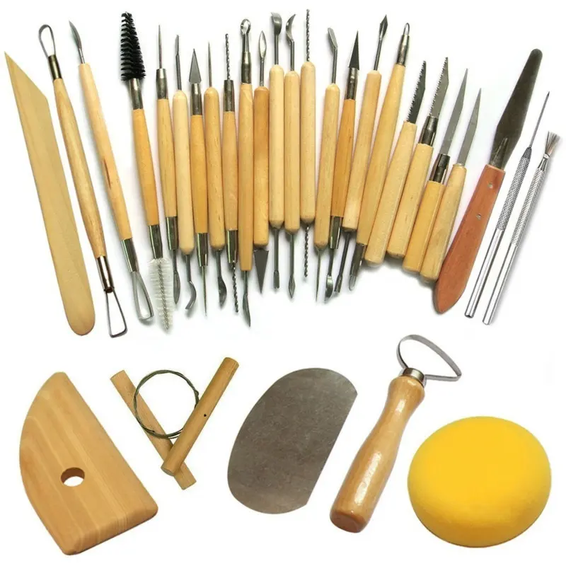 30Pcs/Set Professional Clay Sculpting Tools Pottery Carving Modelling Hobby DIY Crafts Tool Set