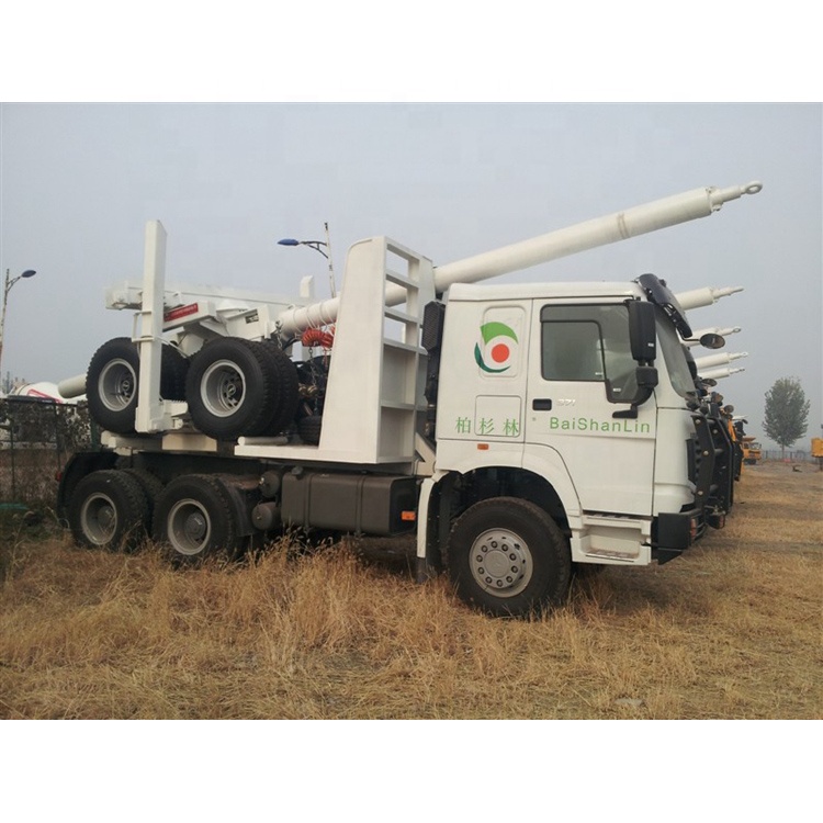 Sino truck Howo деревянный транспортный бревенчатый грузовик с прицепом