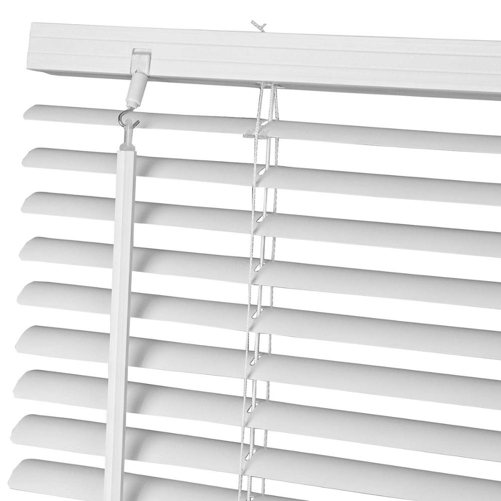 Ready Made 25mm Slat PVC Venetian Blind Cordless Vinyl Blind To Size For Living Room