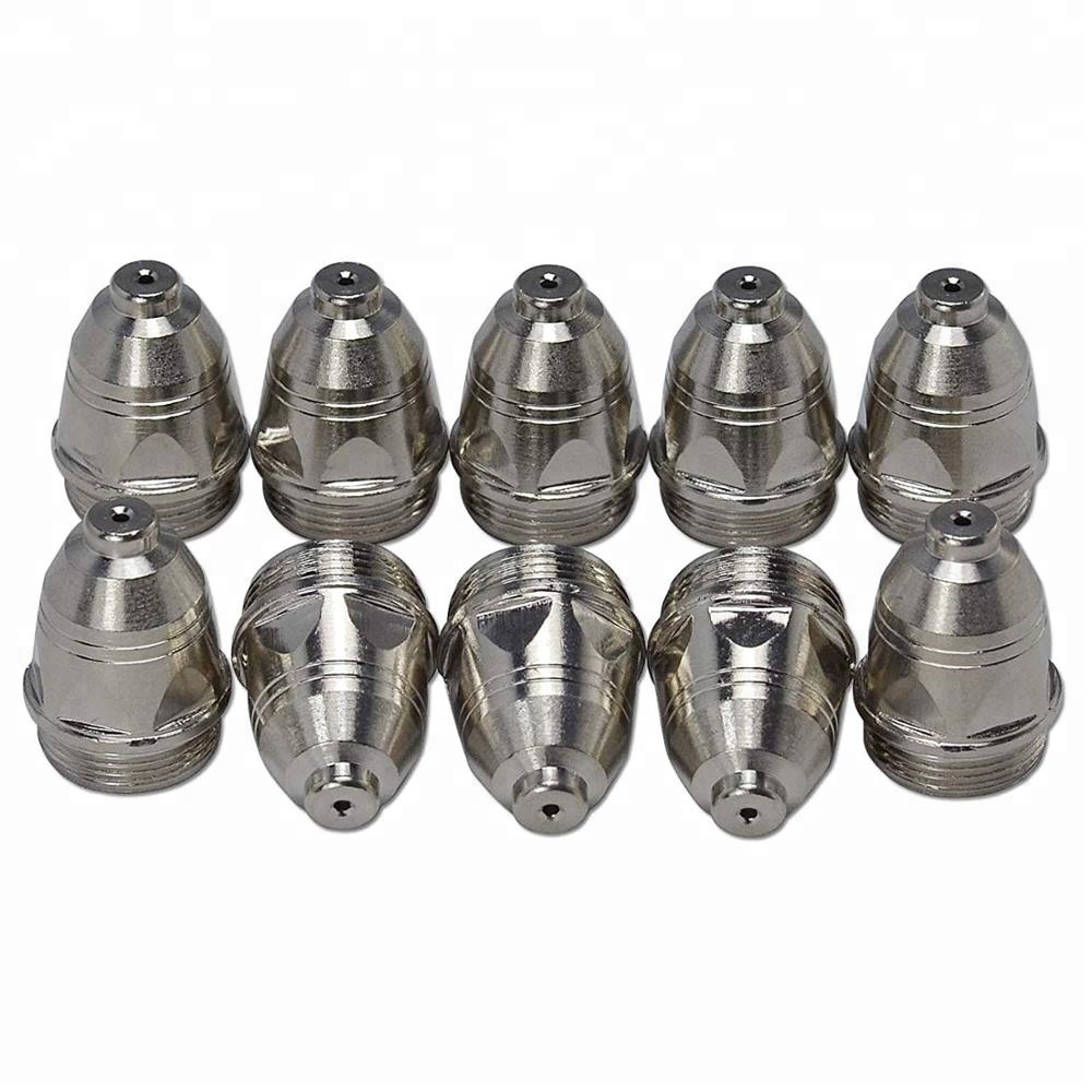 Huarui P80 Panasonic Plasma Electrode Tip Nozzle 1.5mm 100Amp and Shield Cup for P80 Plasma Cutting Torch 25pcs