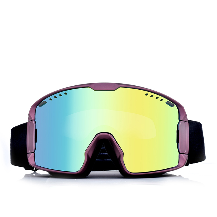 Custom strap logo magnetic IMD anti-fog lens OTG snowboard adult ski goggles