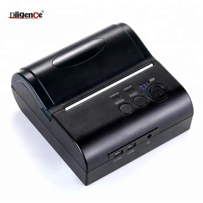 Head Mobile USB/Bluetooth Mini portable 80mm IOS android mobile thermal bluetooth printer QR Code Printer with battery