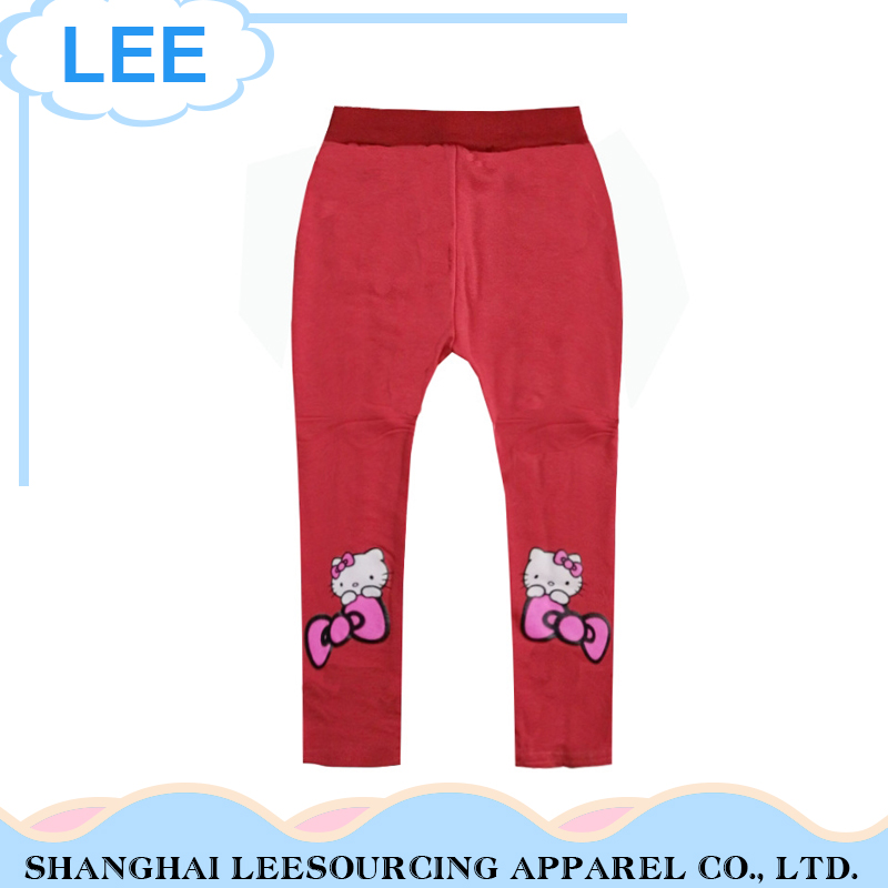 Высокое качество 100% хлопок мягкие жесткие девочка девочка legging