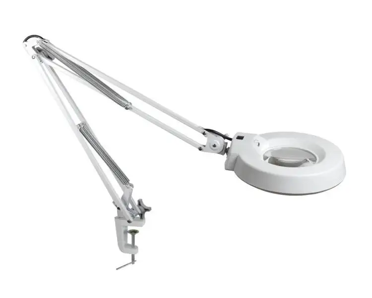 Professional Table Clamp Illuminated Magnifying Lamp with LED Light for Working