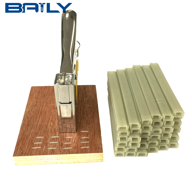 BAILY поставкы штапеля нейлона, смолы пластиковые скобы для изготовления доски