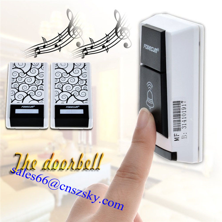 Wireless Doorbell Type and 3*1.5V AA batteries,Battery Power Source door bell sensor chimes