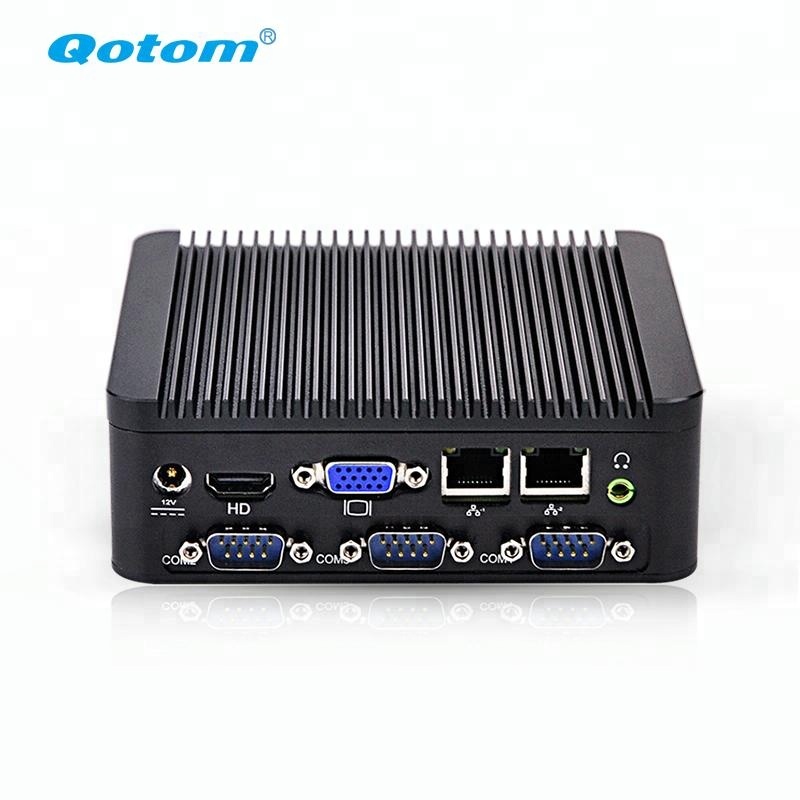 Мини-компьютер Qotom Q192P с четырехъядерным процессором N2920, Barebone 4 rs232 Ubuntu 2 ethernet lan, безвентиляторный мини-ПК