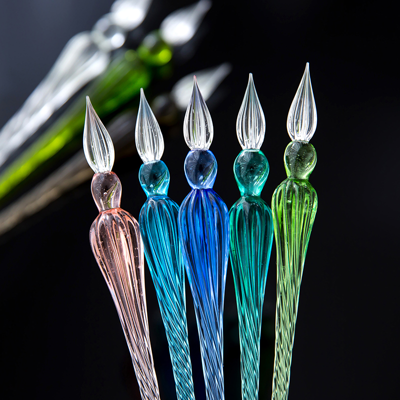 Горячая продажа Оптовая Продажа Signature Overvalue Crystal Glass Dip Pen