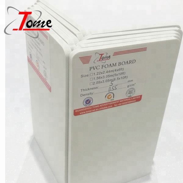 Белая доска пены pvc 4 * 8ft sintra лист forex для шкафа рекламы