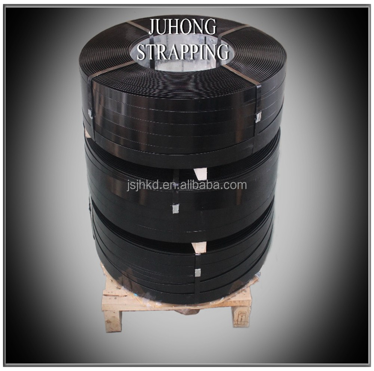 high quality black steel strap/strip with 12.7-40mm from chinese supplier