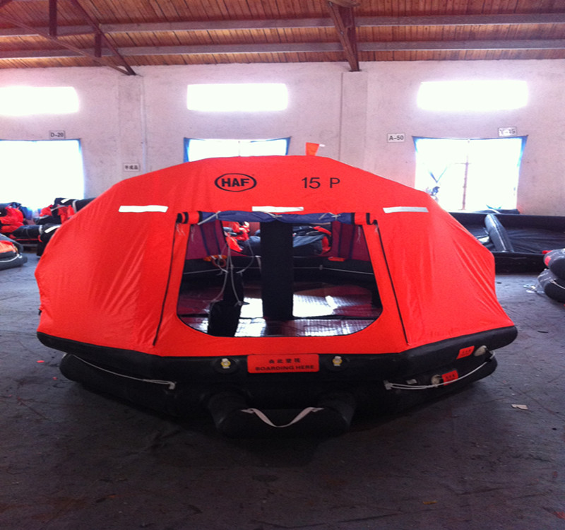 20 man self inflating life raft