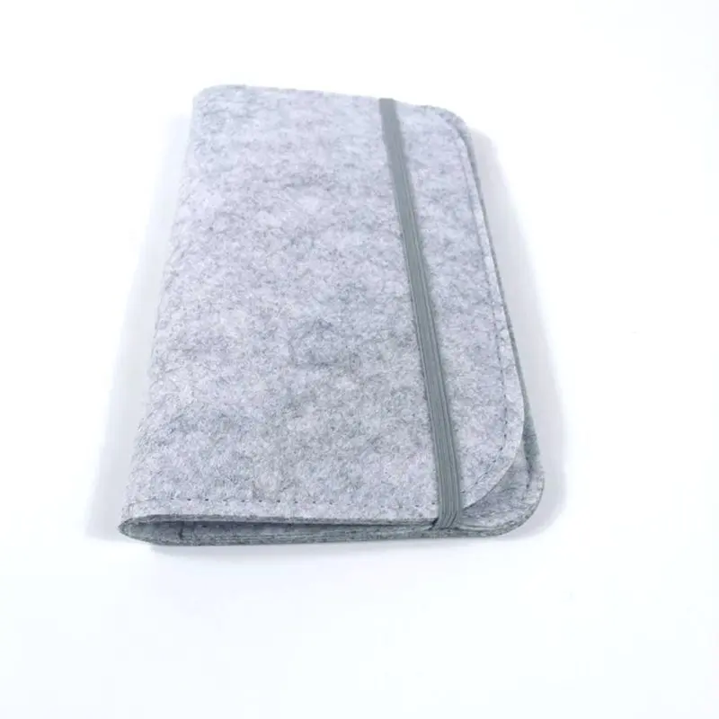 Top Quality Durable Customized Grey Notebook Diary Cover Felt Book Cover with Removeable Sketchook