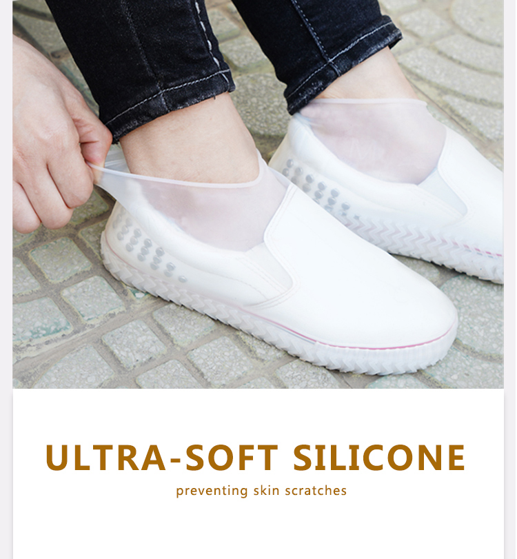 OEM Resistant Rain Shoe Covers Non-Slip Washable Protection Waterproof Silicone Rain Boots Shoe Cover