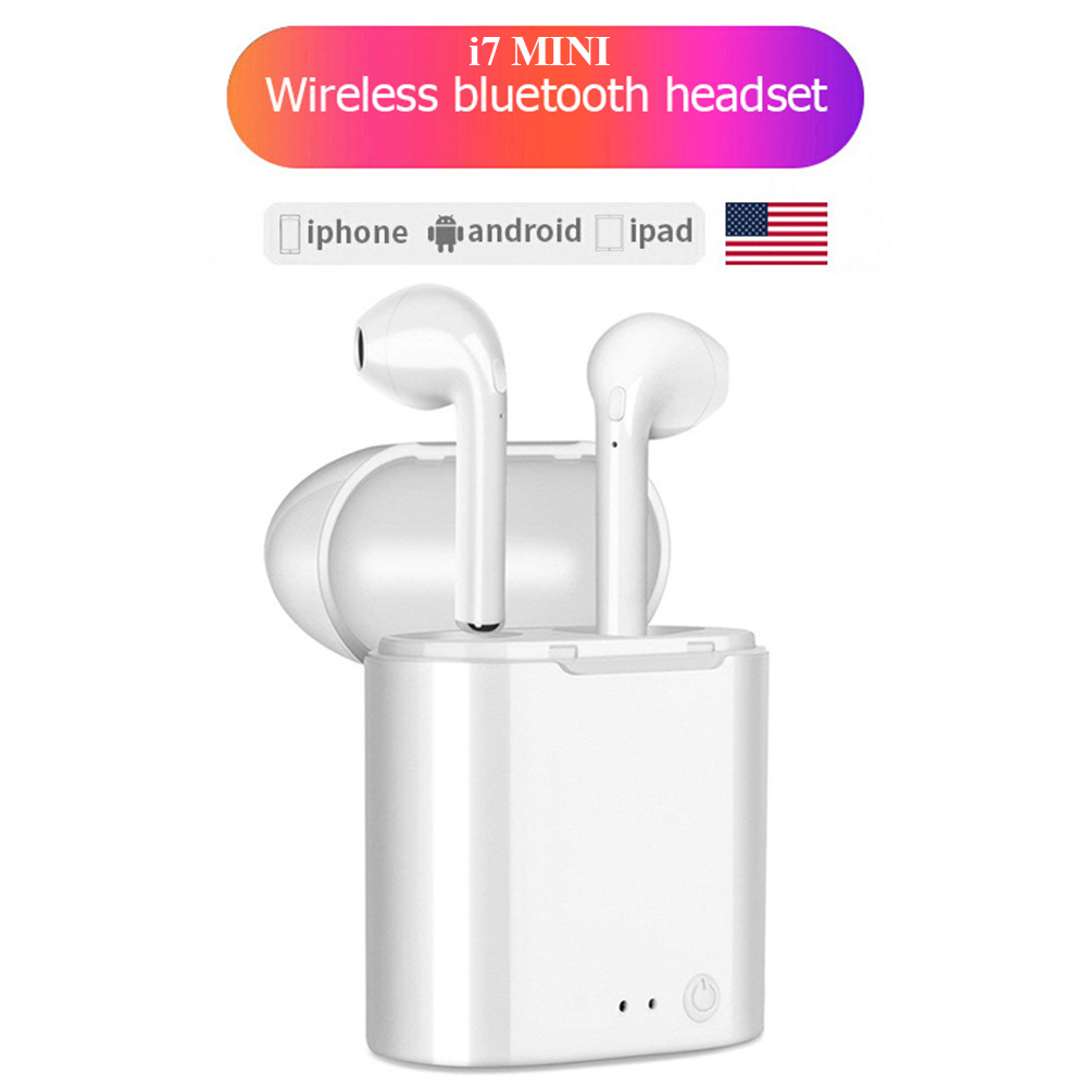 2019 Заводской магазин BT 5,0 наушники True Stereo водонепроницаемые i7s Mini Tws Беспроводное зарядное устройство наушники